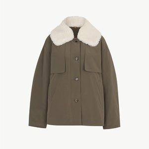 Jeana Sohn Dakota Padded Jacket *note one of the button hooks is undone*